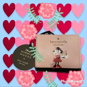 Disney x kate spade No window l-zip bifold